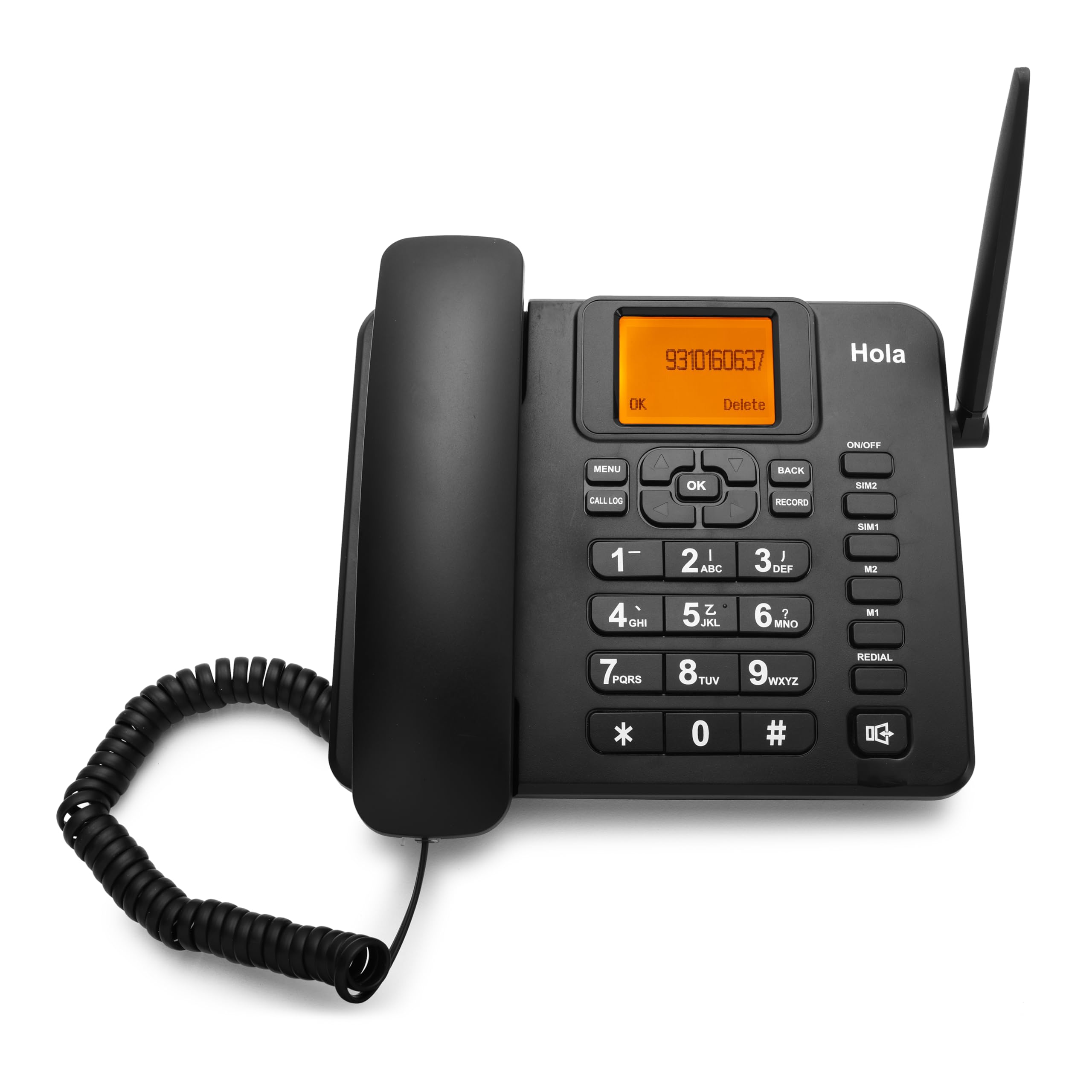 Hola F1004GW Fixed Wireless Phone with Jio/Airtel/Vi/BSNL Support Color Screen, Dual Sim, Recording, Bluetooth, Hotspot.