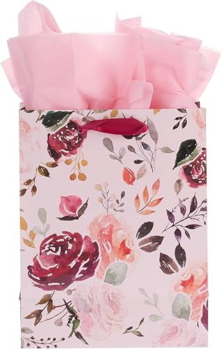 Miniatura 3 de Christian Art Gifts Bolsa de regalojuego de papel de seda I Know the Plans Jeremías 2911 Versículo de la Biblia, mediano