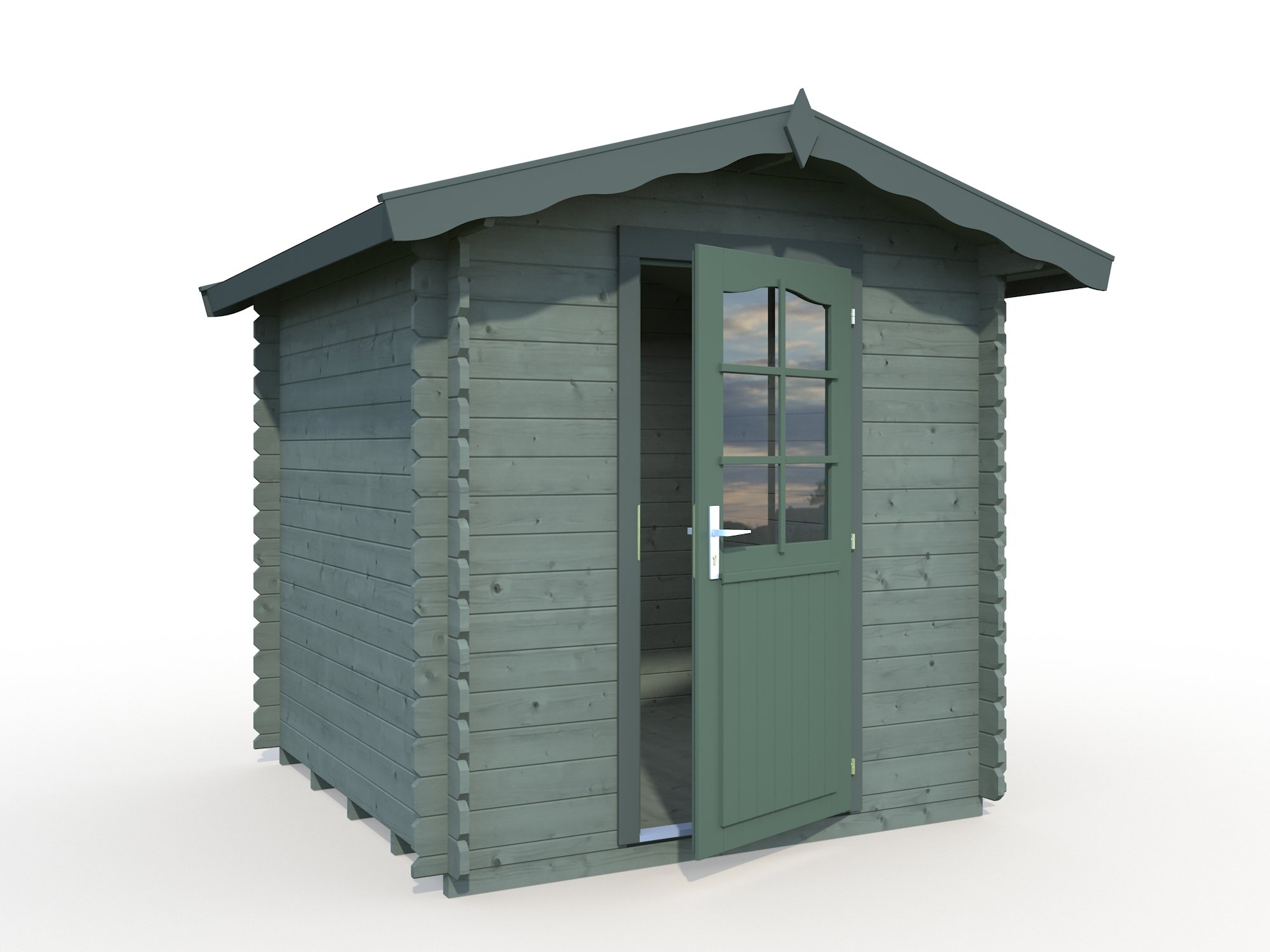 Palmako Blockbohlenhaus Vivian 3,8 28 mm natur