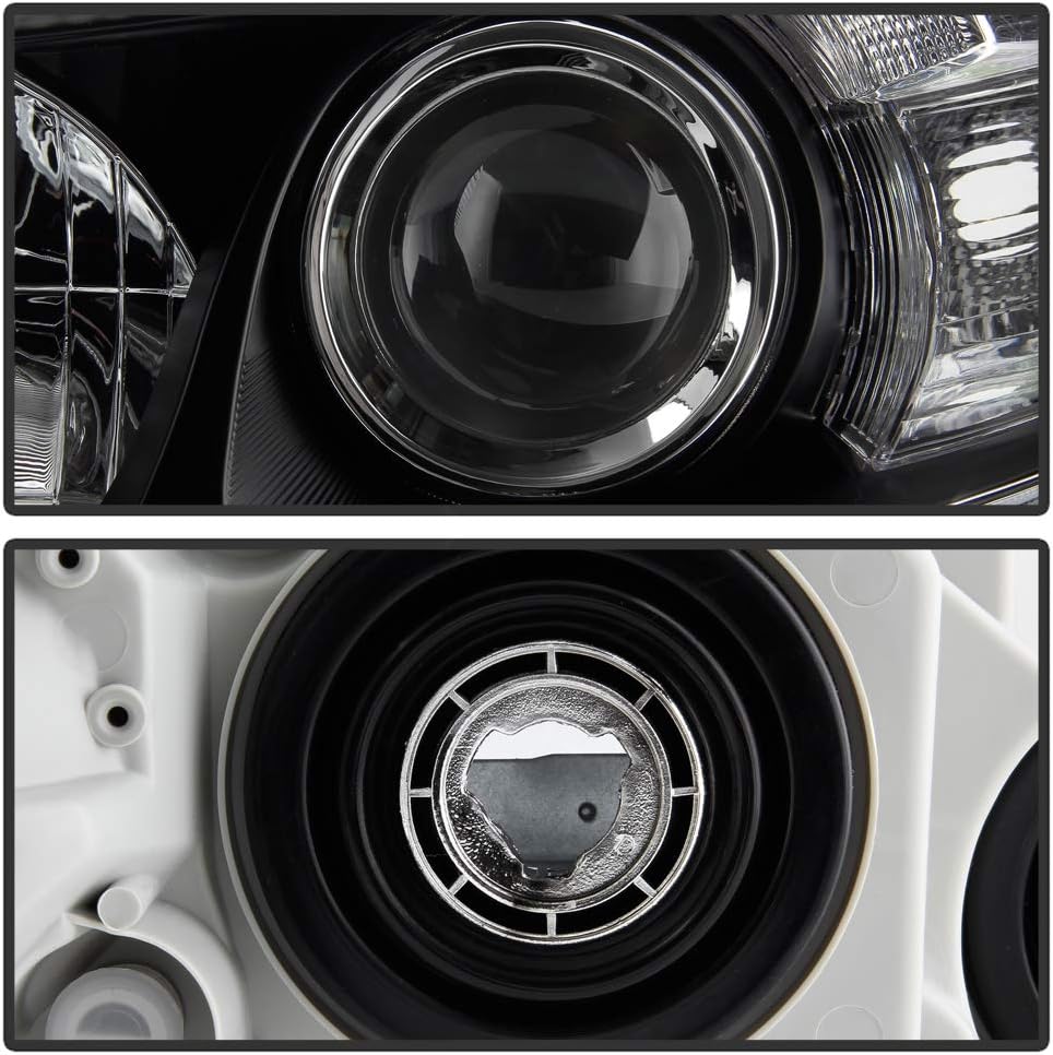ACANII - For Black 2010-2011 Toyota Camry USA Built Projector Headlights lamps Driver + Passenger Side