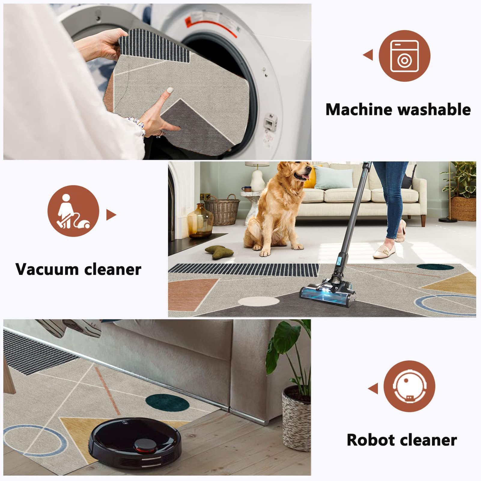 Tappetino Sedia per Pavimenti Duri, Tappeto Salvapavimento in Multiuso, Tappeto Gaming Pavimento, Tappetino per Sedia da Scrivania Antiscivolo, Tappetino Protettivo per Pavimento 180 x 200 cm