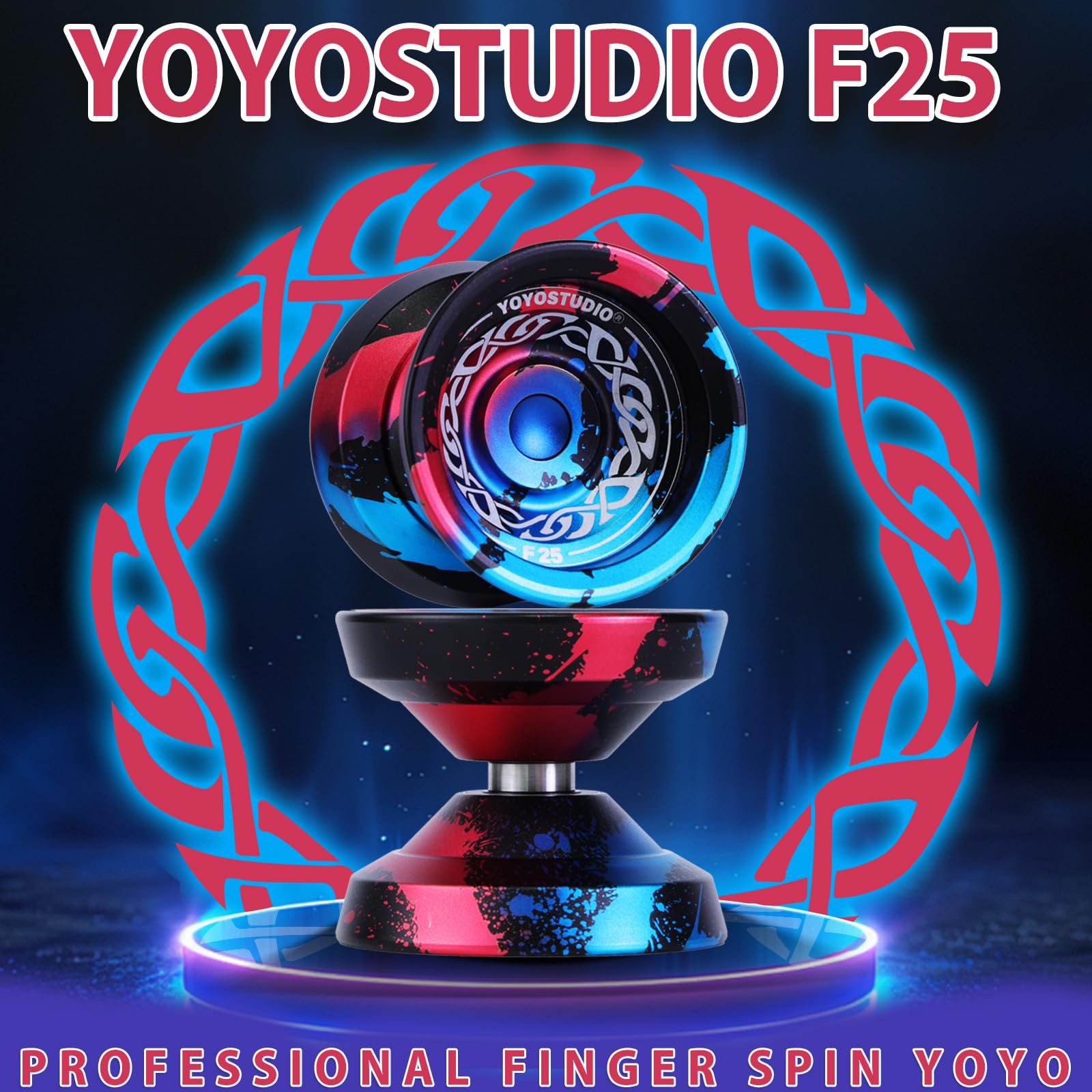 YOYOSTUDIO F25 Responsive Yoyo (Nero Blu Rosso)