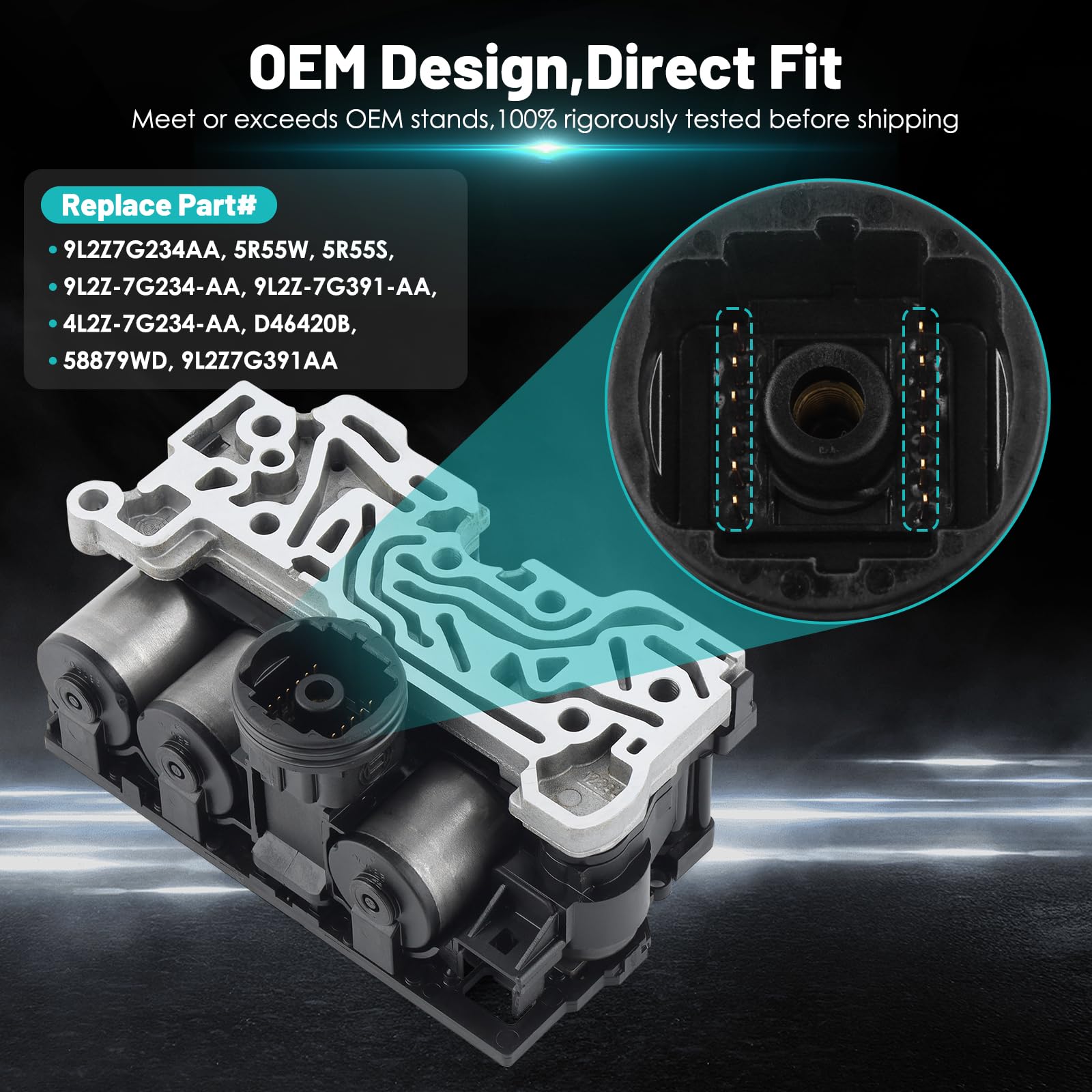 Farrme 5R55S Transmission Solenoid Block Pack for Ford Explorer