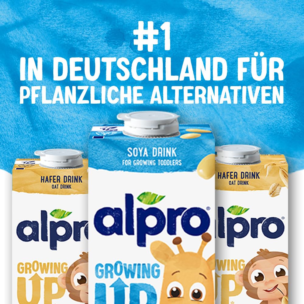 Alpro Kindersoyadrink – 100 Prozent pflanzlich – Von Natur aus laktosefrei und zuckerarm – Proteinquelle mit Calcium und Vitaminen – 1 x 1 L