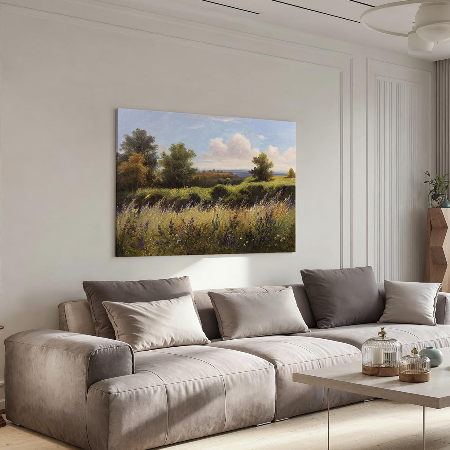 Canvas Wall Art Decor Canvas Wall Pictures For Living Room Wildflower Forest Wall Art Artwork For Walls Small