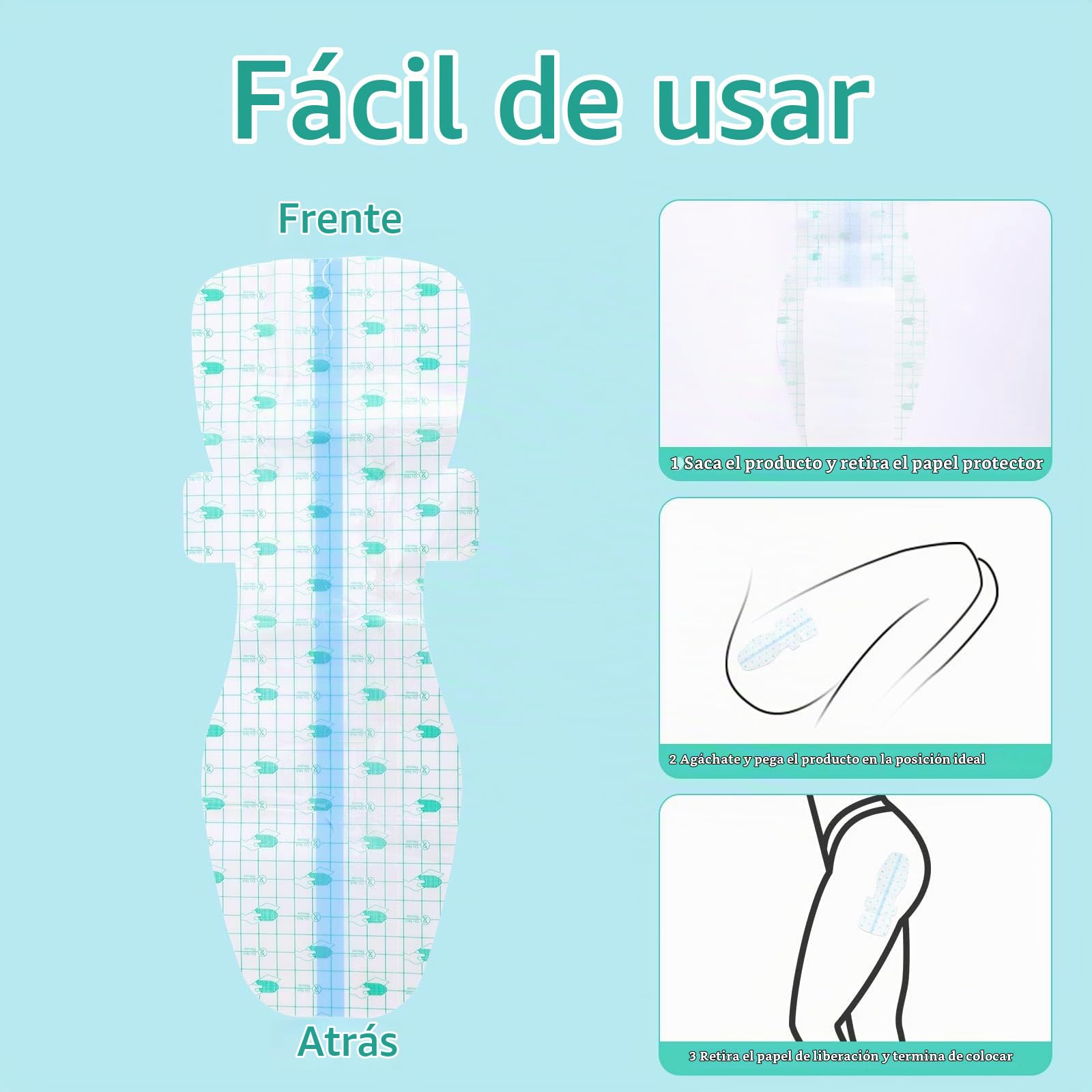 lasuroa 10 Uds Compresas Impermeables Nadar para Mujer, Parches Protectores Impermeables Privados Suaves con la Piel Compresas Nadar para Mujeres
