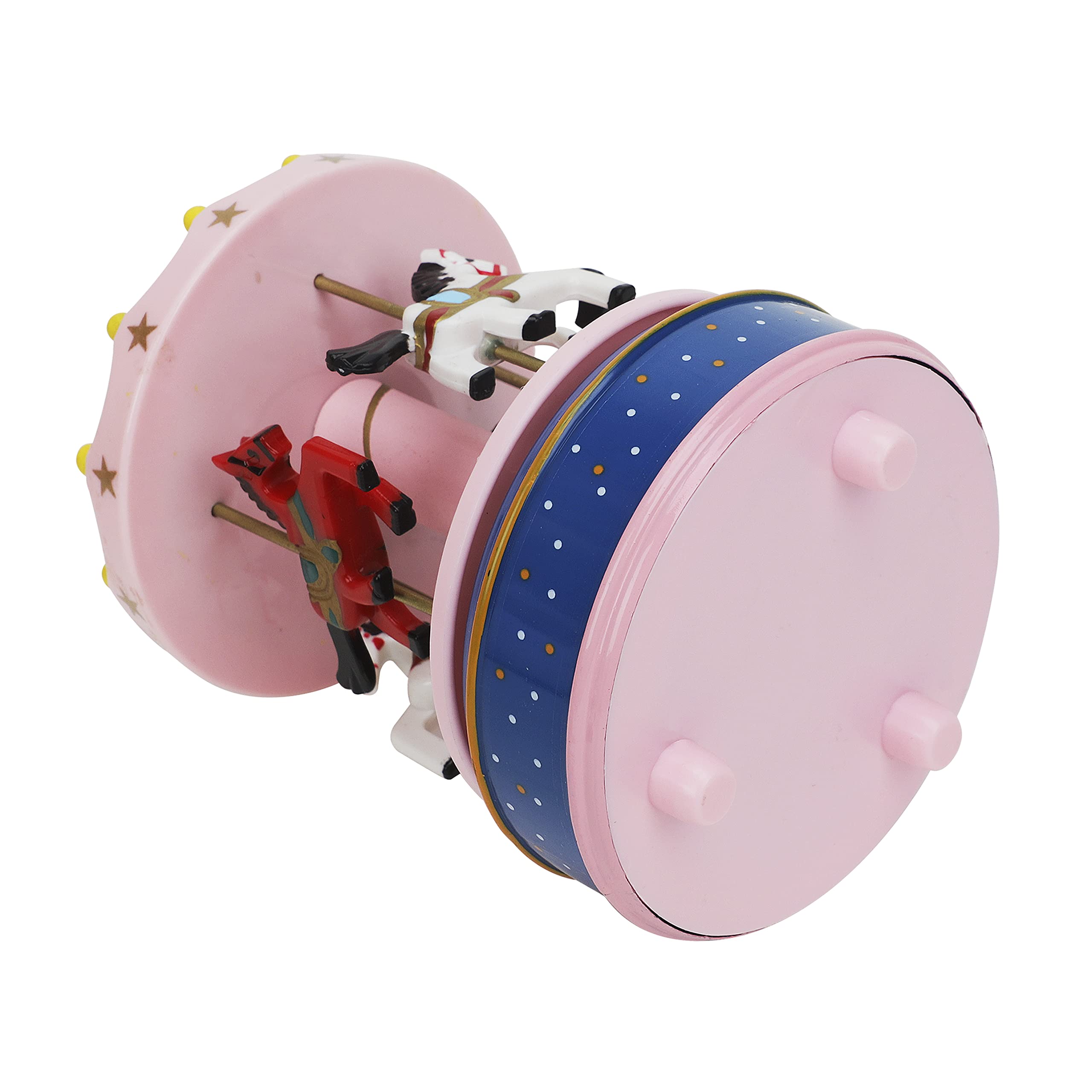 Amazon.co.jp: Merry-Go-Round カルーセルオルゴール 面白い木製馬4頭
