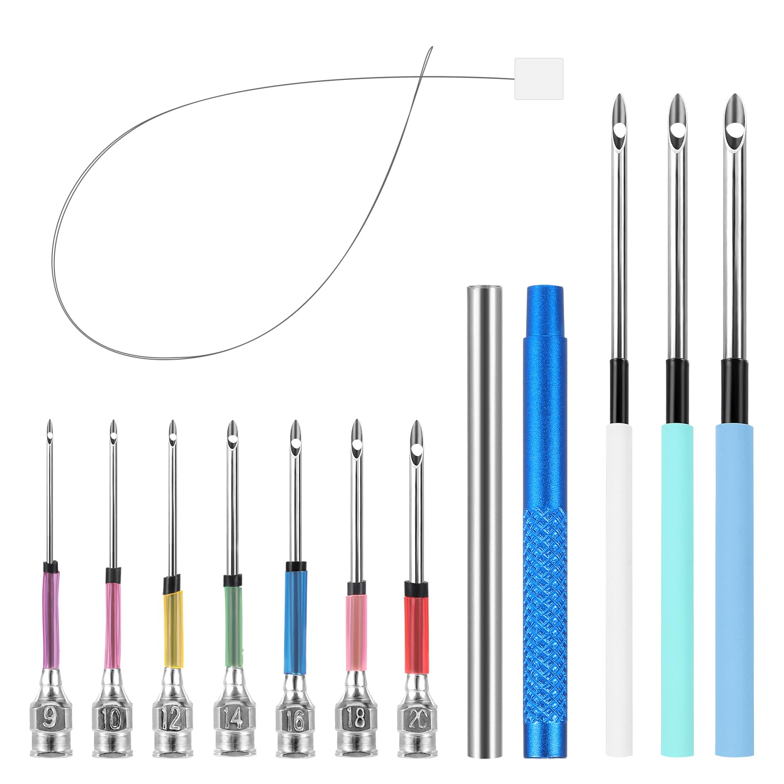 Kit 5 Pezzi Per Punch Needle | Ago Magico Per Ricamo Fai Da Te Con Aghi Regolabili E Manico In Legno - Foto 10