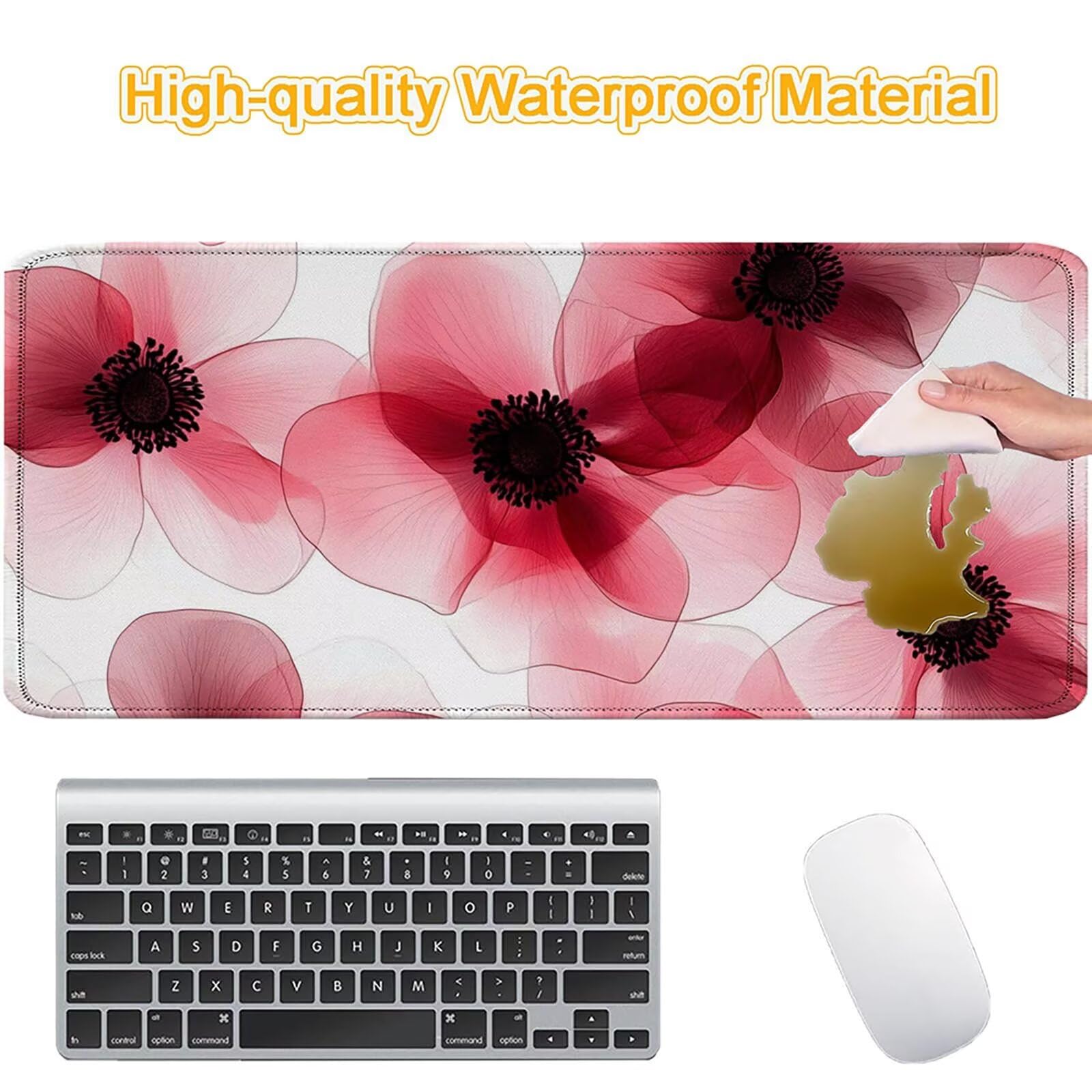 Tappetino Mouse 900x450mm | Superficie Ultra-Liscia | rosso 0-z320