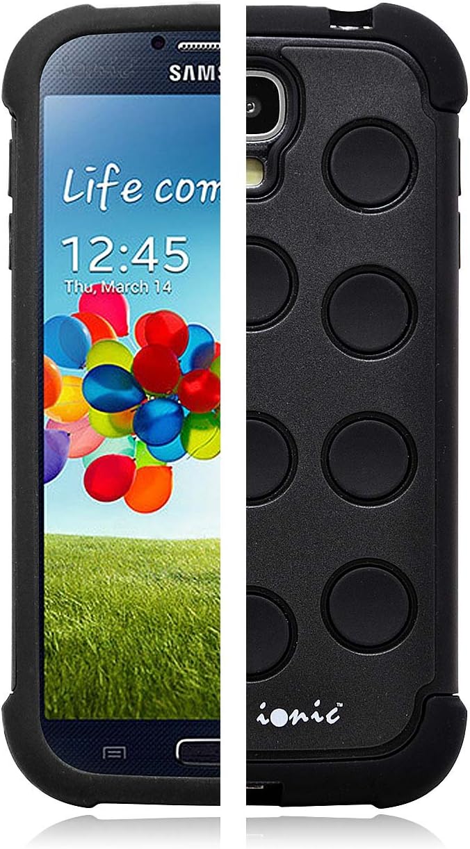Ionic GUARDIAN Armor Case for Samsung Galaxy S4 S 4 SIV S IV/ New galaxy s4 i9500 2013 Model (AT&T, T-Mobile, Sprint, Verizon) (Black)
