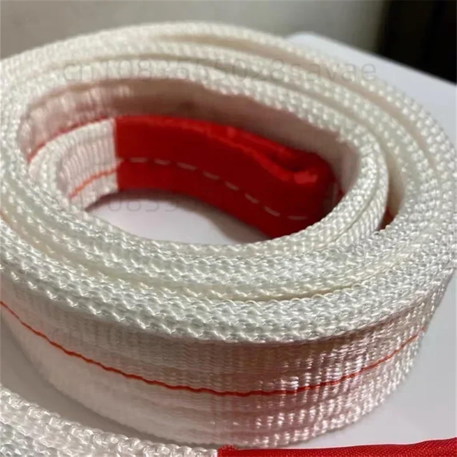 Ein schwerer Gurt Hebeband Polyester Gurtband 4-lagig geflochten Flachriemen Ladelband 1-2 Tonnen 1-8 m(1 Tonnenlänge 1m)