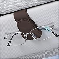 Vista 25 de zipelo Soporte para gafas de sol para visera solar de automóvil, 2 piezas de gancho magnético de cuero para gafas, clip de montaje para gafas de sol