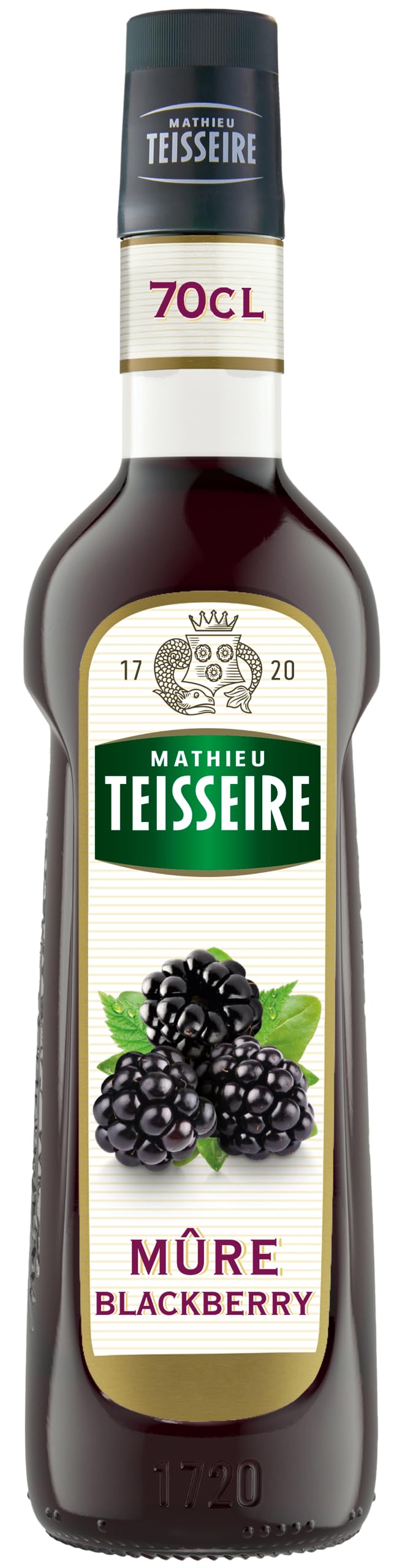 Teisseire Sirop de mûre de qualité professionnelle 70cl