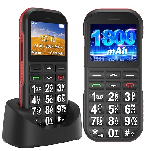 Telefono Cellulare per Anziani con Tasti Grandi, GSM telefoni cellulari