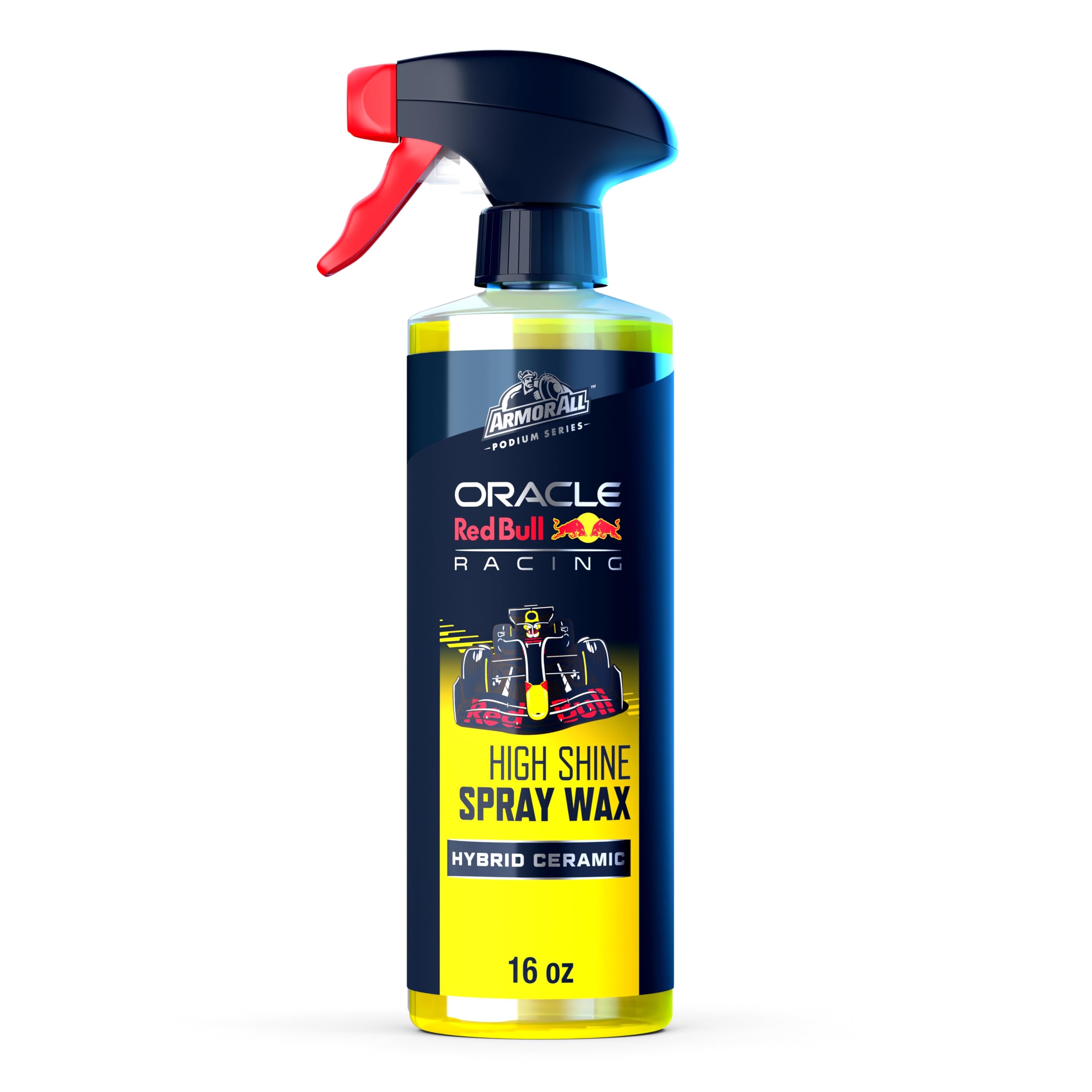 Armor All Podium Series High Shine Hybrid Ceramic Car Spray Wax, Safe on All Car Paint Finishes, Developed With Oracle Red Bull Racing, 16 fl oz