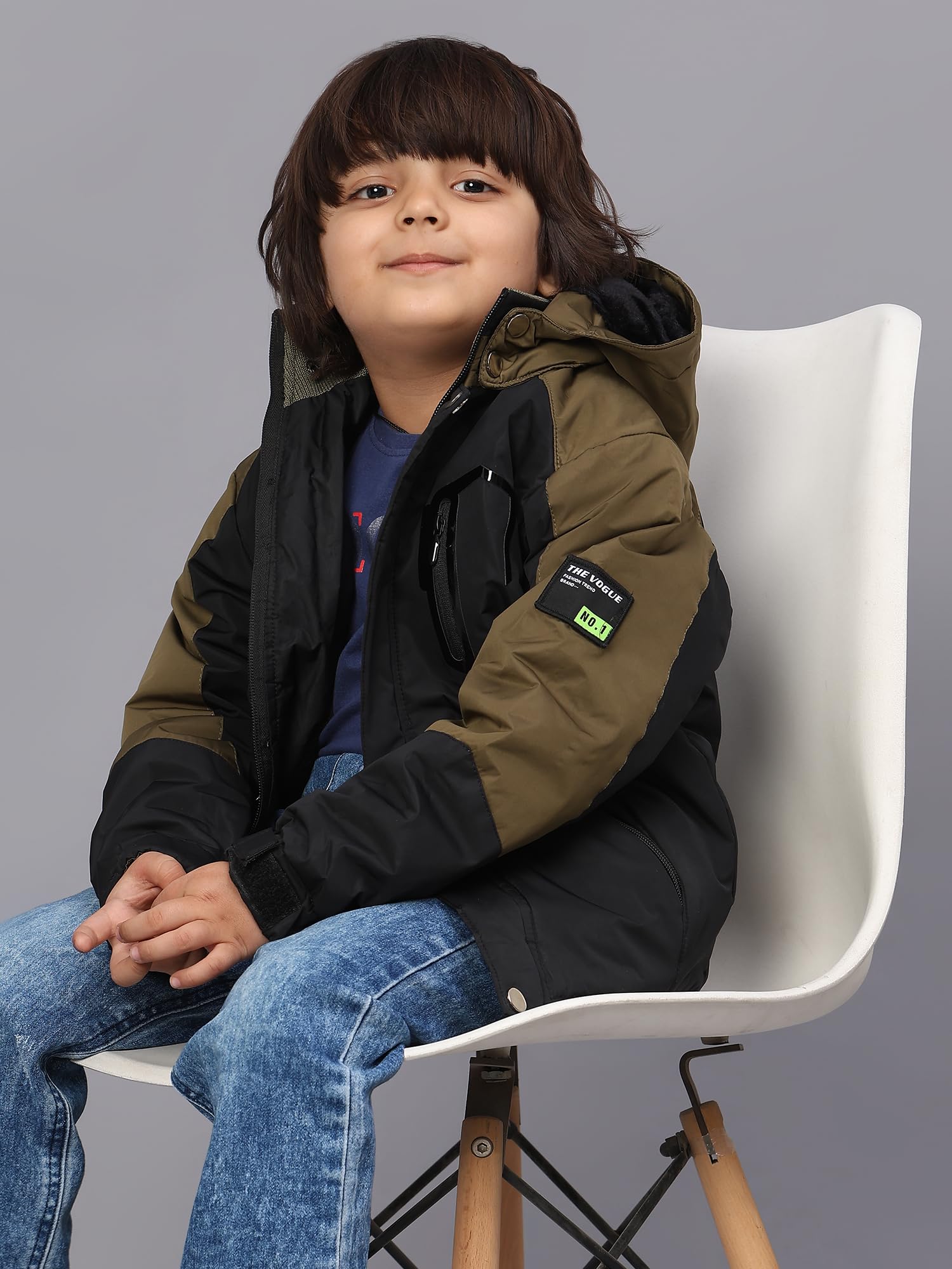 Sky Heights Boy's Parka Coat (JK OUTDR_Black_8-9 Years) - Image 6 thumbnail