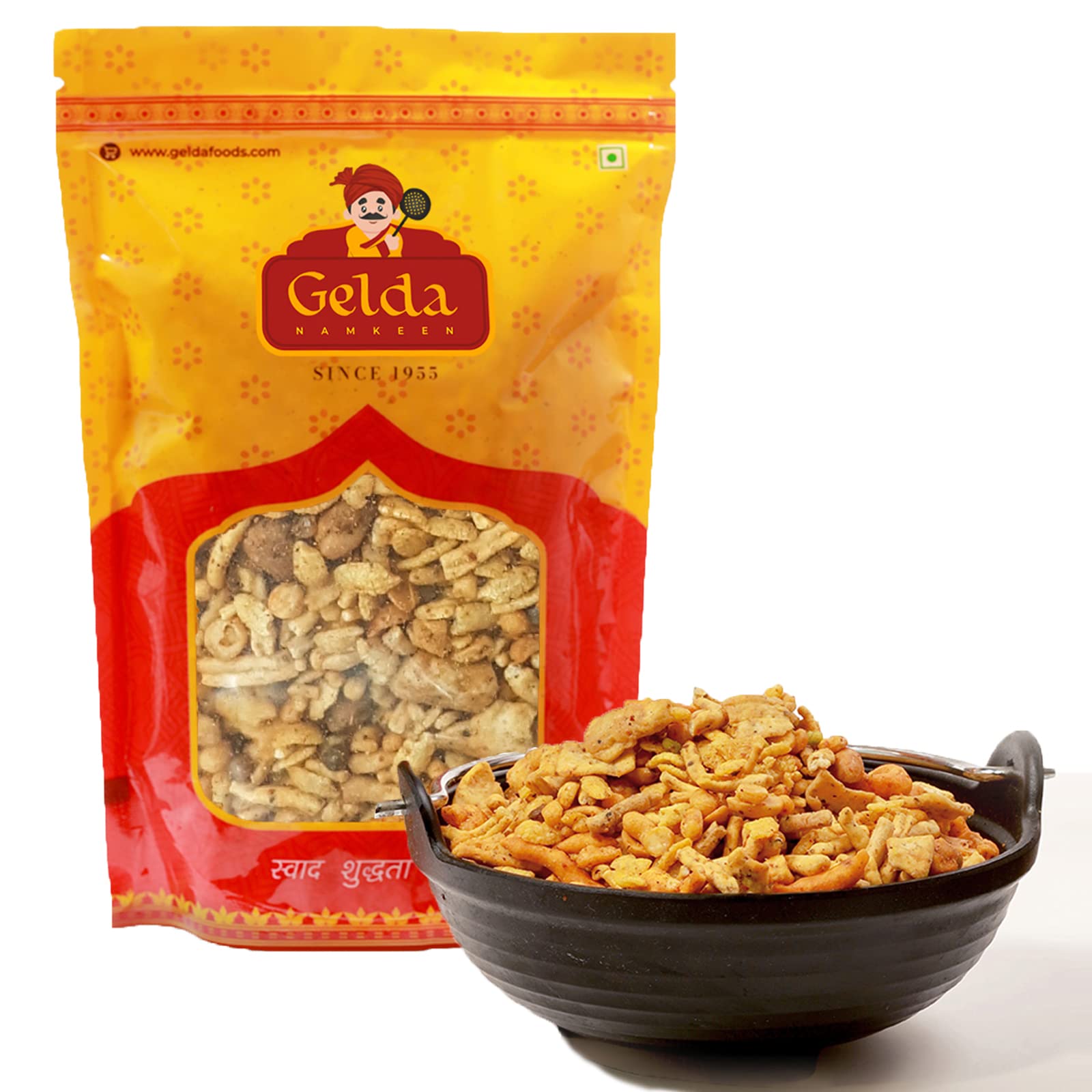 Gelda Namkeen - Teekha Namkeen Hing Mixture- Indian Snacks - Party and Tea Time Snacks - 500gm (B0B1B9847N) Amazon Price History, Amazon Price Tracker