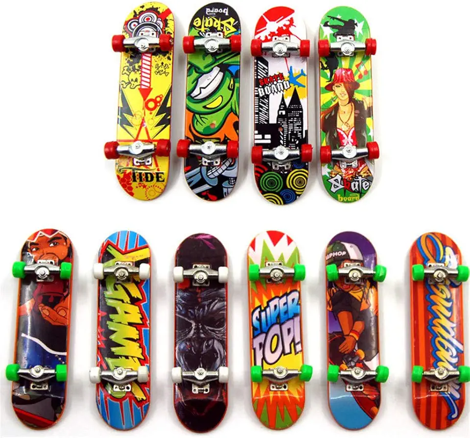 EVERY- Conjunto de 2 peças de skate de dedo e skate para crianças, presente de madeira de bordo, novo skate profissional mini