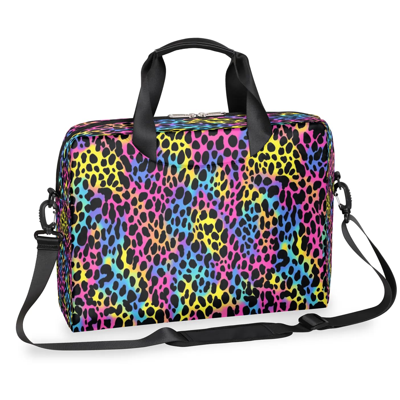 Sac ordinateur portable imprimé léopard coloré pour protéger votre PC avec style - 8