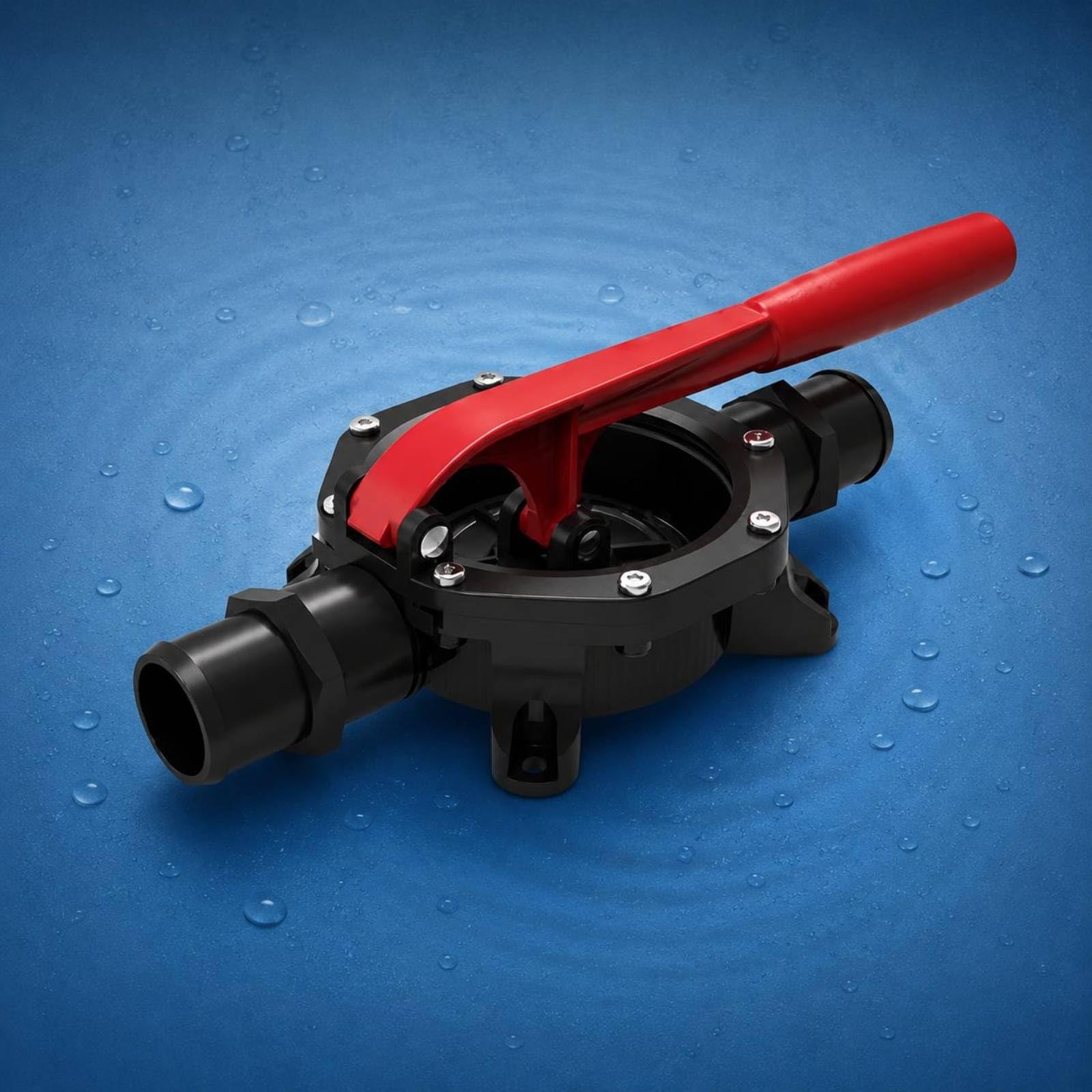 Pompa di Sentina Manuale Pompa a Diaframma Pompa Manuale Pompa Portatile Pompa a Leva Struttura in Polipropilene con Diaframma EPDM E Collegamenti