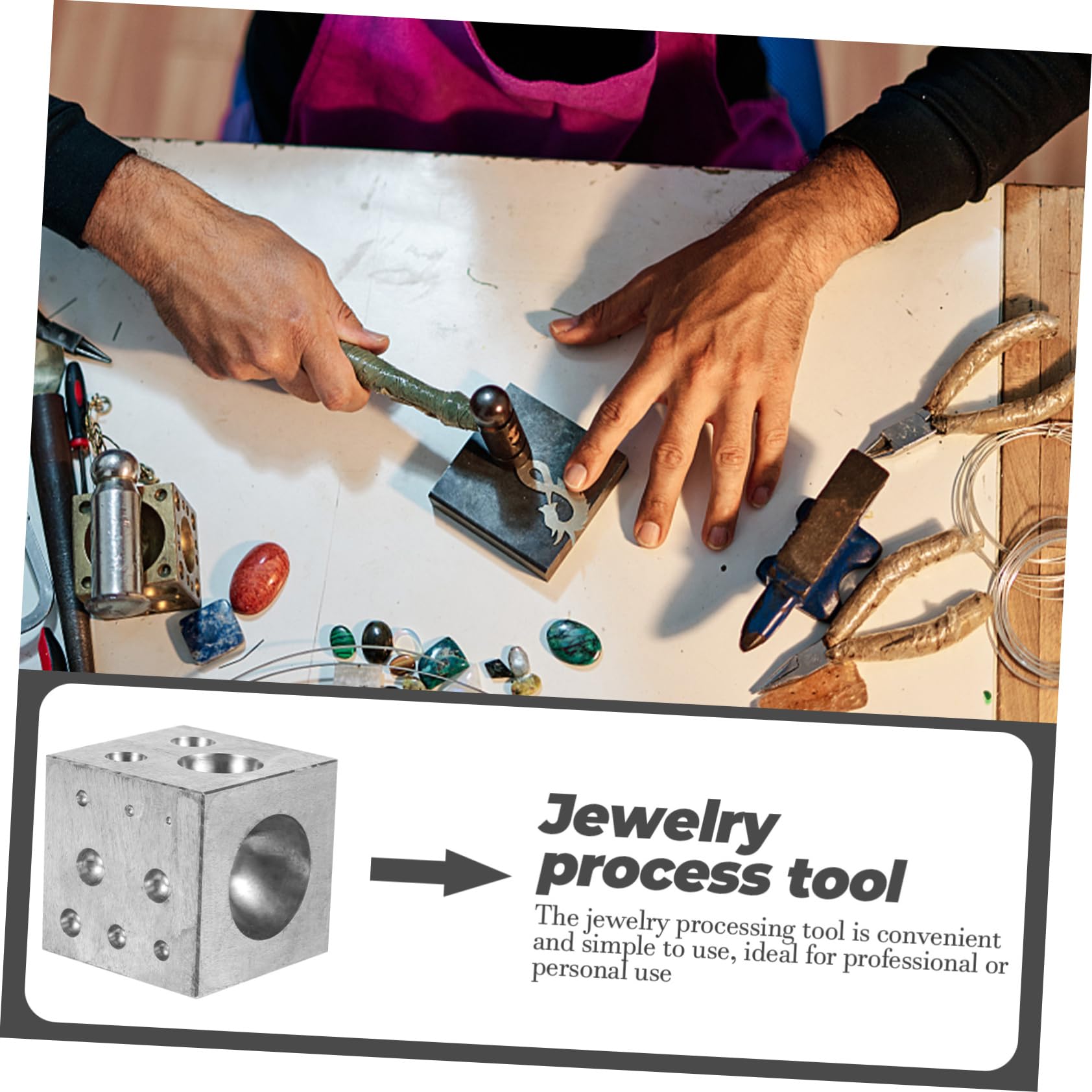 Amazon | SEWACC ダッピングブロック ジュエリー作成ツール コインリング加工用 ゴールドシルバーアクセサリー製作 ドーミングブロック  金属成型用工具 | プレス機アクセサリ | 産業・研究開発用品 通販