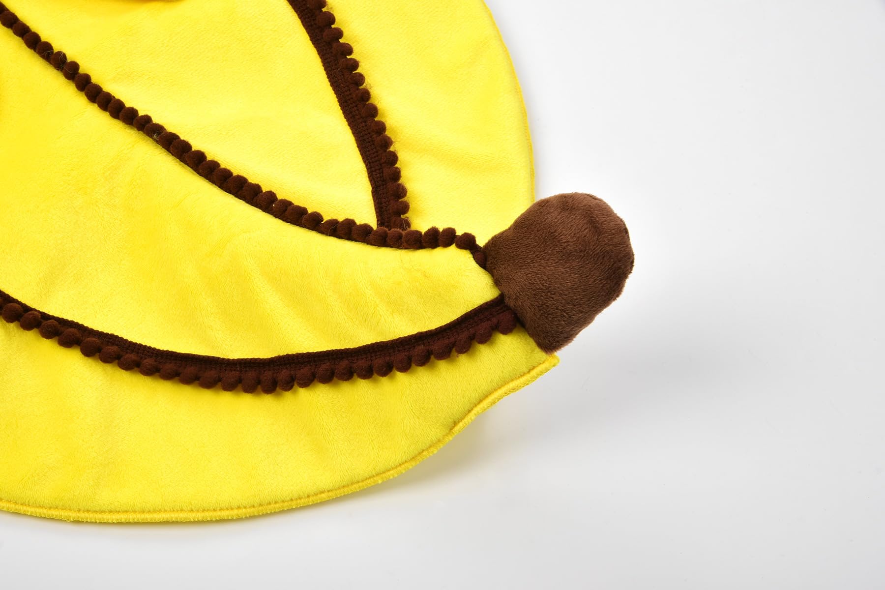 ReliBeauty Costume d'Halloween amusant pour chien en peluche douce, jaune, taille M