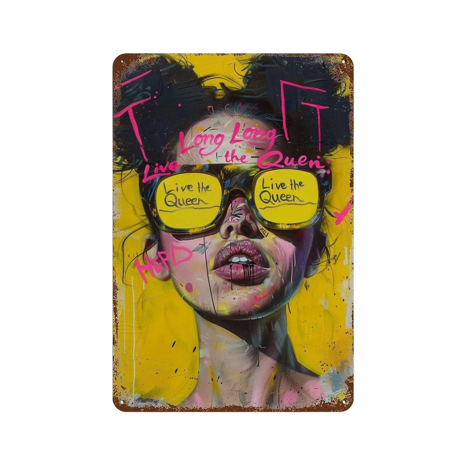 YHGERTKU 1979 Queen Vibe 01 Wall Art Retro Iron Vintage Metal Tin Sign Poster Modern Decor for Living Rooms Gift 30x20cm