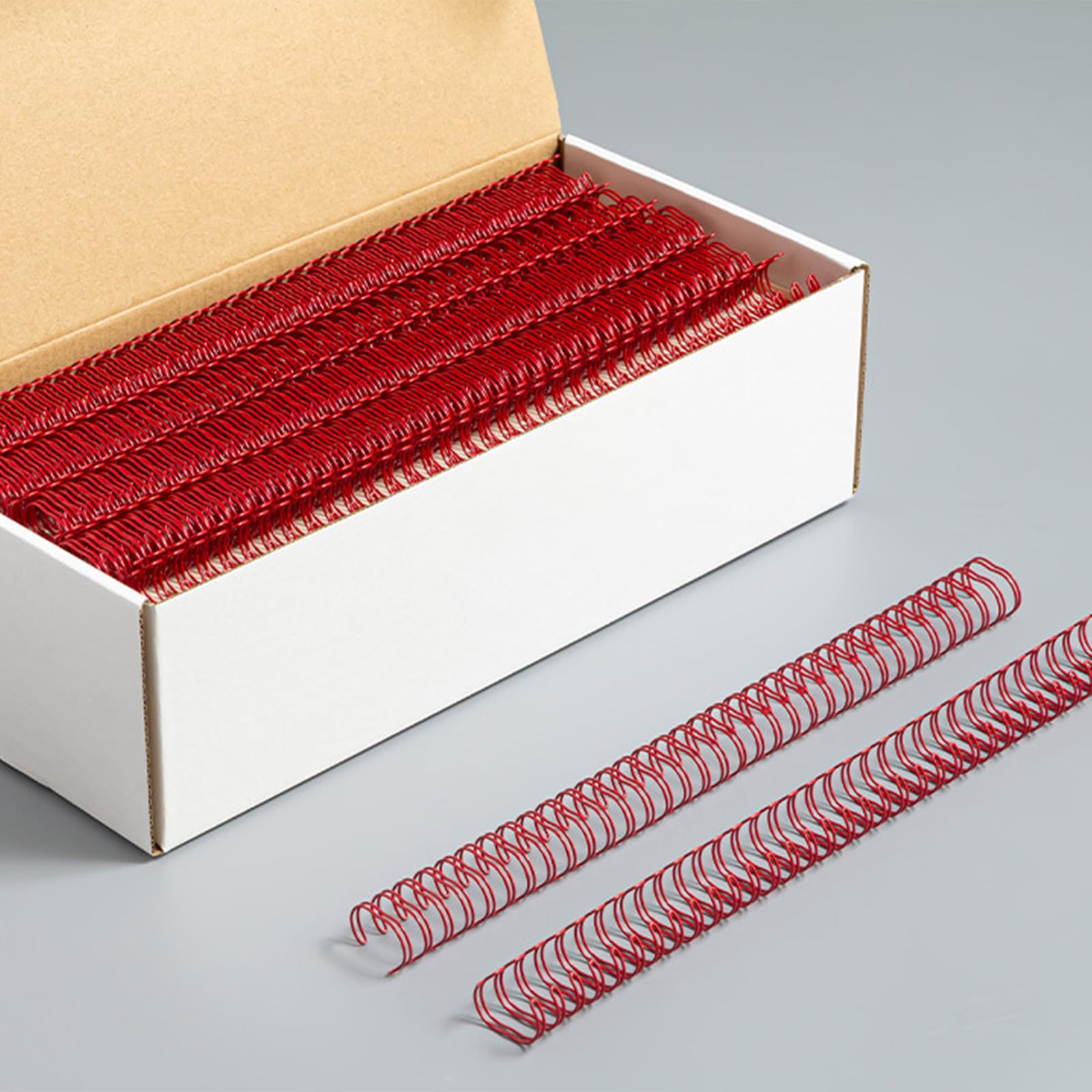 Lot de 100 anneaux de reliure professionnels en métal robuste pour fournitures scolaires 23 trous, 24 trous ou 34 trous