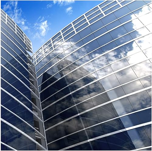 BDF S35 - Película reflectante para ventana con alto rechazo de calor, color plateado 35 (mediano) - 36 pulgadas x 100 pies