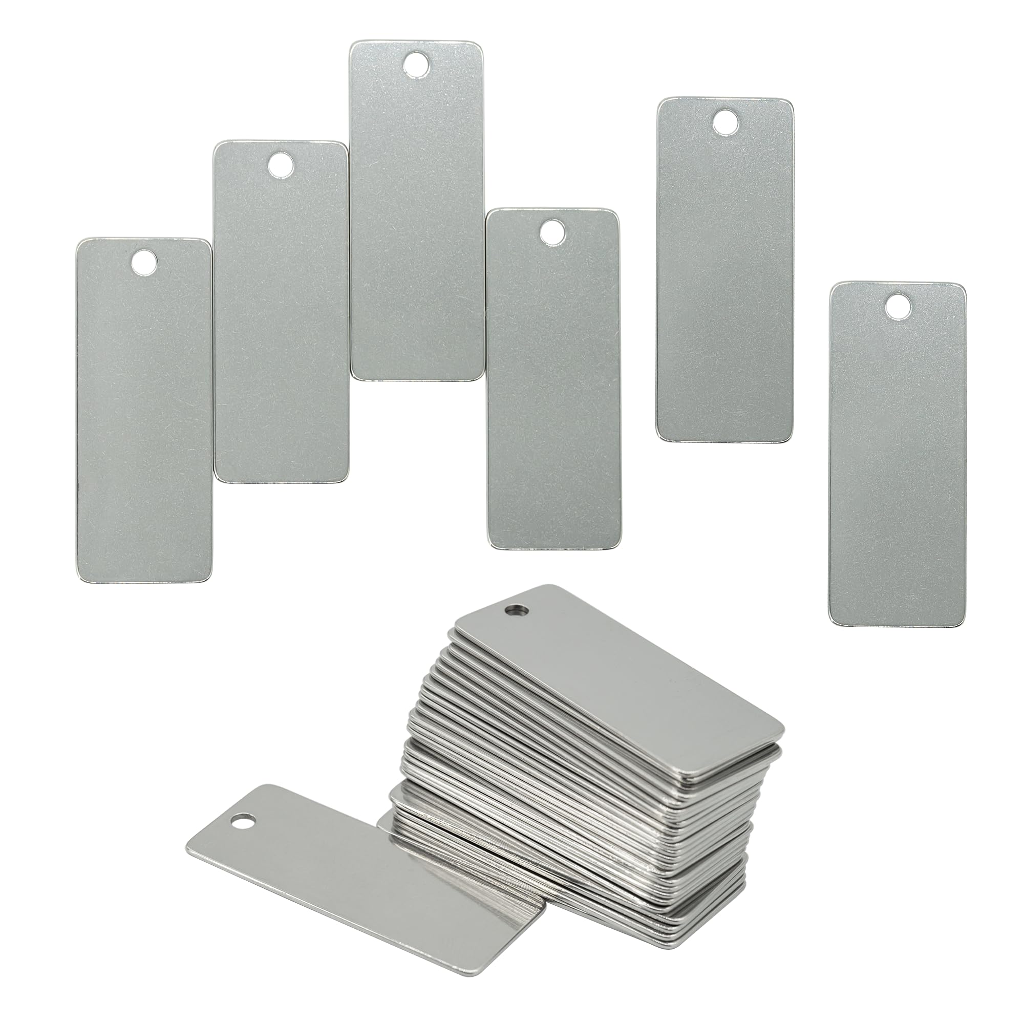 Metal Blank Rectangle 304 Stainless Steel Engraving Blank Tags