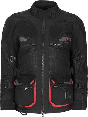 Tourmaster Chaqueta Ridgecrest para mujer, transpirable, de malla, con armadura aprobada por la CE y múltiples bolsillos para protección contra todo