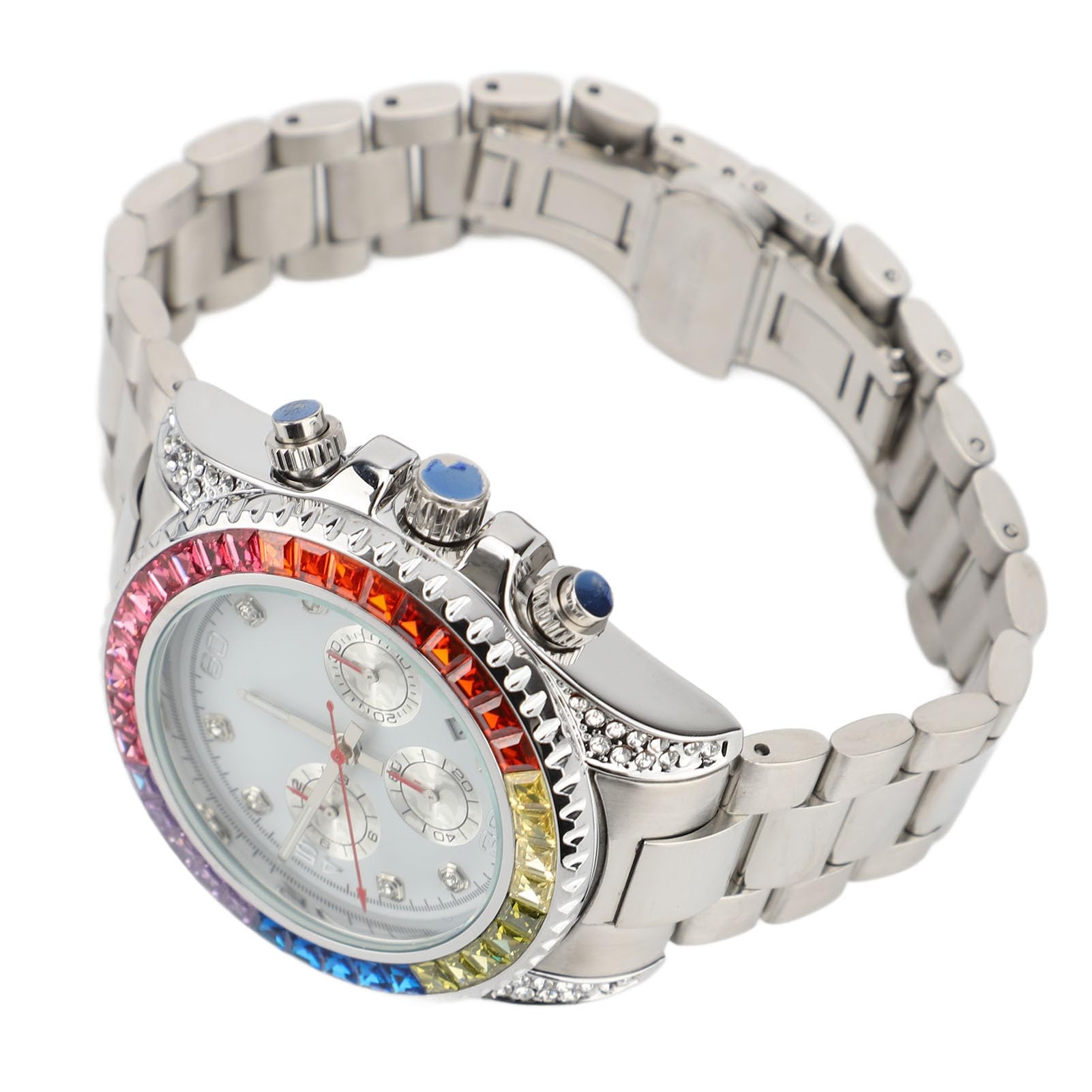 Reloj Analógico de Cuarzo para Hombre, Elegante Cronógrafo de