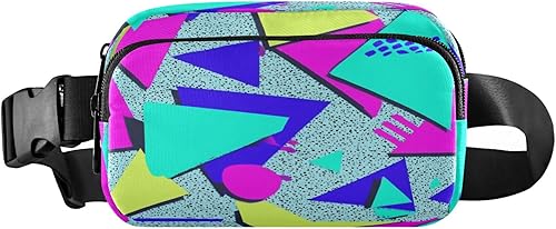 Miniatura 28 de Riñonera con patrón de lunares rojos y blancos para mujeres y hombres, cangurera pequeña, bolsa cruzada para exteriores, senderismo, correr, viajes,