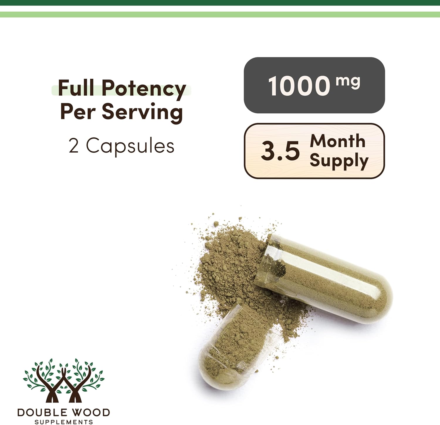 DWS Organic Moringa Capsules 1000mg - Pure Moringa Powder for Energy & Immune Support - Green Superfood Rich in Antioxidants, Essential Vitamins & Amino Acids - 105 Vegan Capsules - Image 3