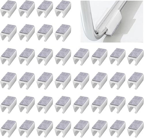 UFURMATE Almohadillas para silla, 40 unidades, de plástico y fieltro, antideslizantes, para patas de silla, tapas para base redonda y de trineo