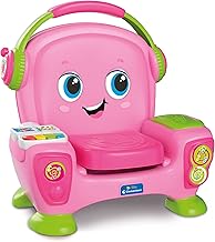 Baby Clementoni 17755 Interactive Chair Sings and Dances Pink, Children 12-36 Months, Educational Game with Lights and Nursery Rhymes for Learning Singing and Dancing, Made in Italy, Italian Language,