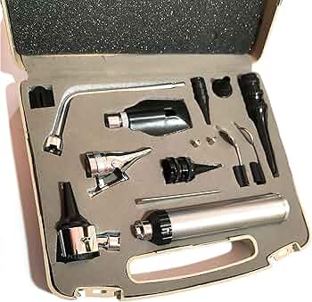 耳鼻科用器具セット 医療用 耳かき 耳掃除 耳用ピンセット ルーチェ型 耳鏡セット