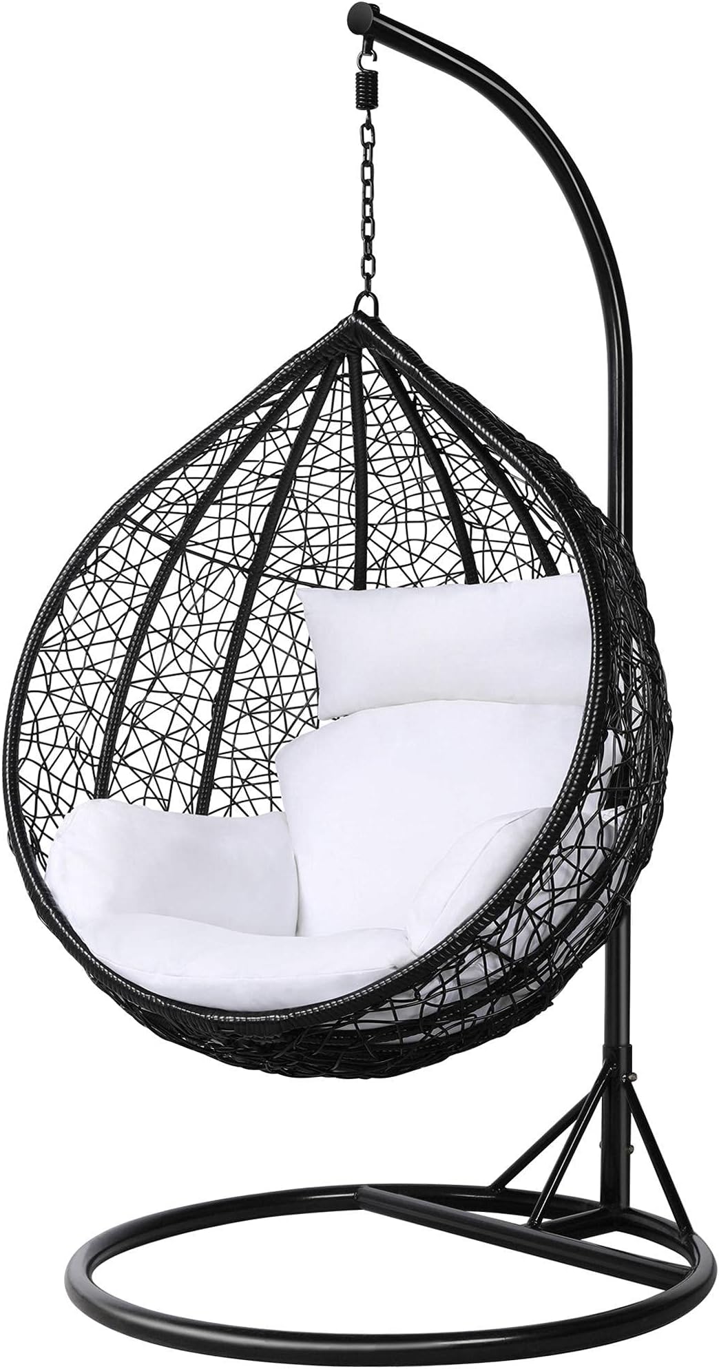 Yaheetech Garden Patio Rattan Swing Chair Wicker Hanging Egg Chair ...