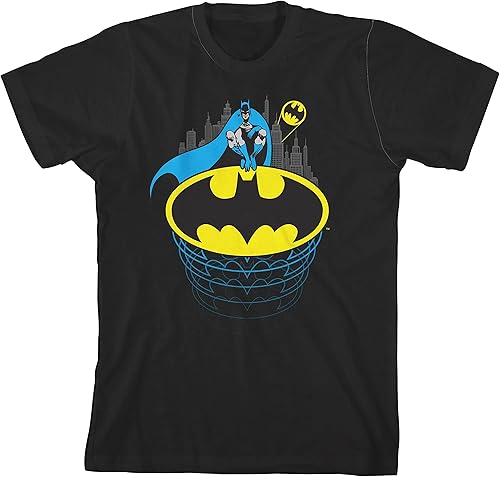 Miniatura 6 de Batman Hero & Logo 4pk - Camisetas de manga corta con cuello redondo para niño