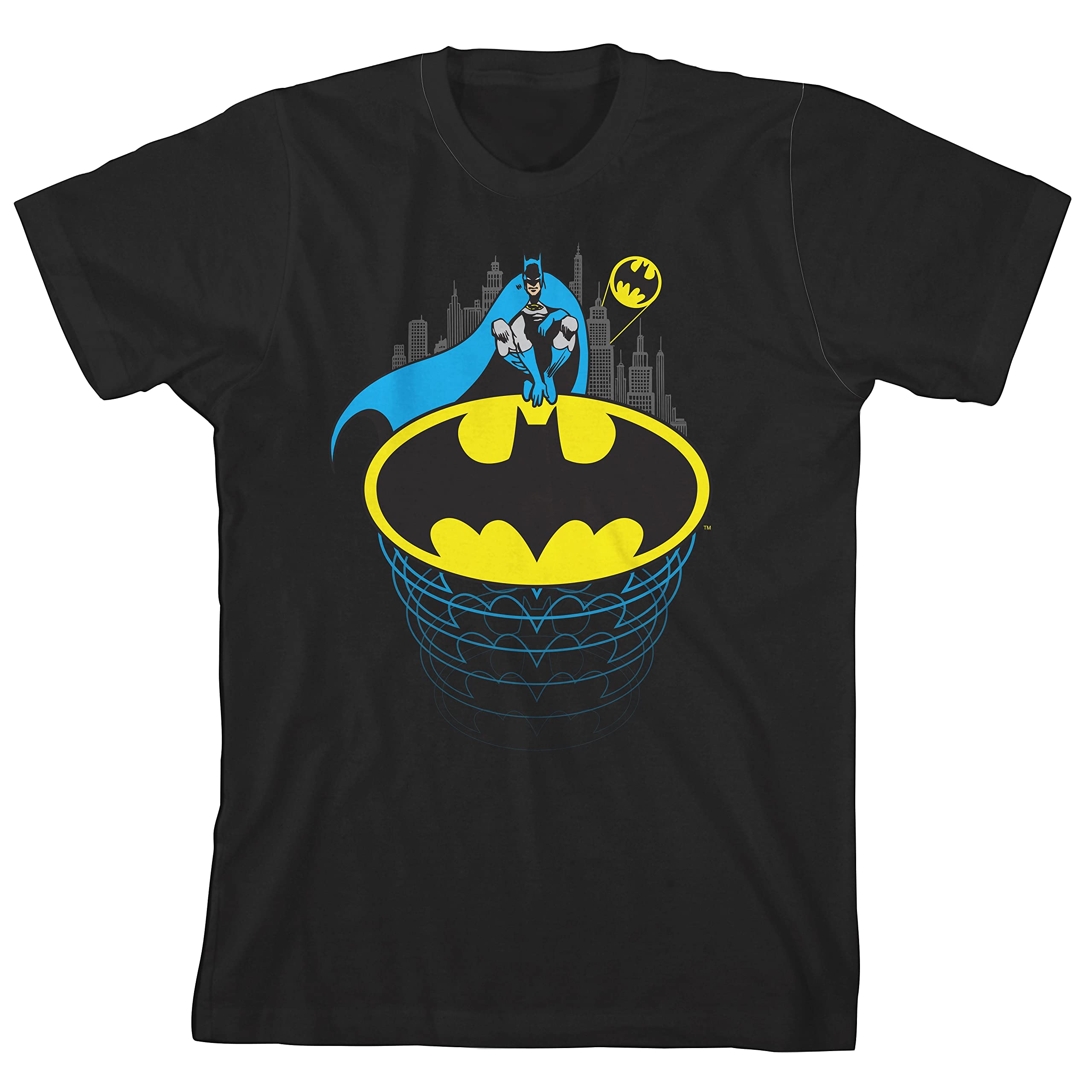 Batman Hero & Logo 4pk Crew Neck Manica Corta Ragazzo T-shirt