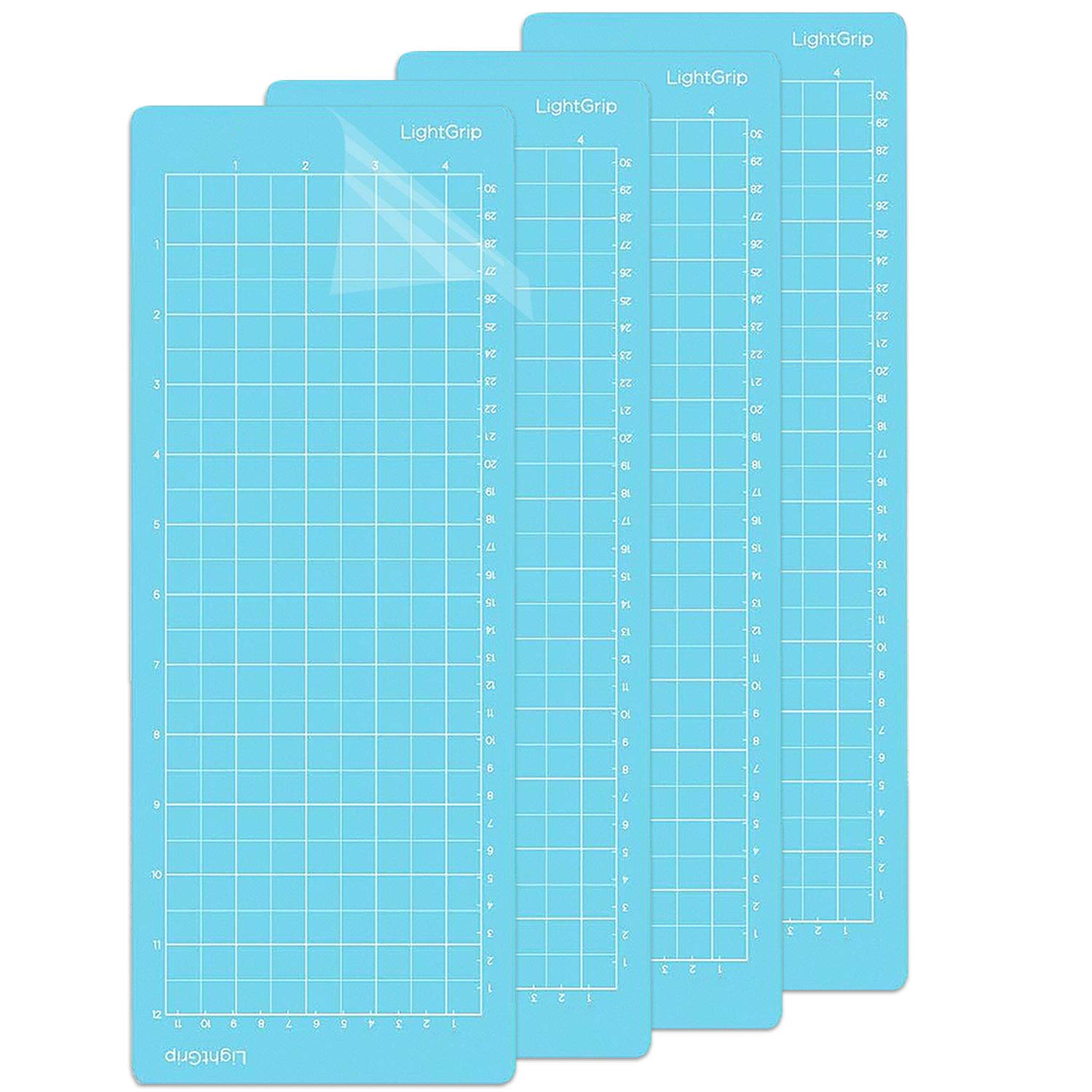 4pcs Cutting Mat for Cricut Joy 4.5x12 inch Blue LightGrip Replacement Cutting mat Adhesive Quilting Cutting mats for Cricut Joy Accessories