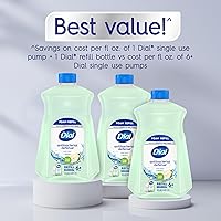 Vista 4 de Dial Recambio de jabón de manos antibacteriano espumoso, pera fresca, 52 onzas líquidas