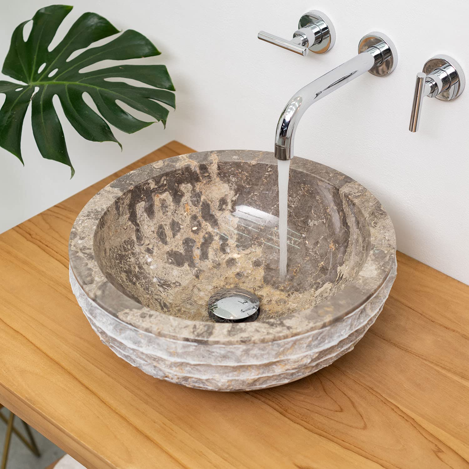 Mármol – Lavabo bascom rowfish 40 cm gris