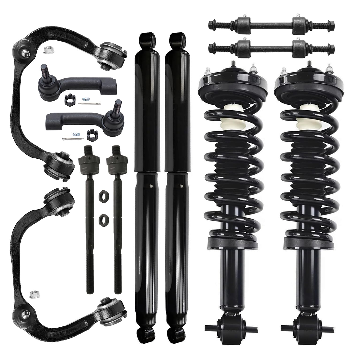 Detroit Axle - 4WD 12pc Front Suspension Kit for 2015-2020 Ford F-150