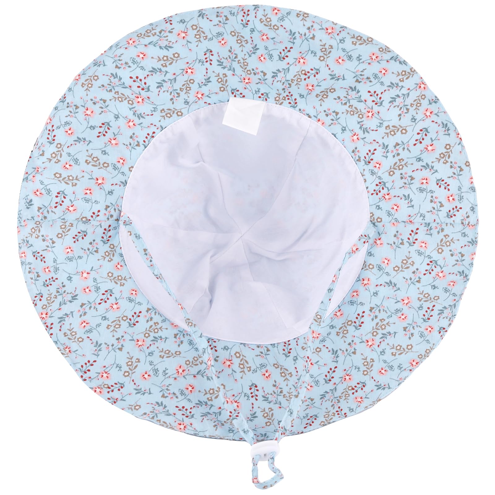 LACOFIA Cappellino Estivo da Sole per Neonata UPF 50+ Cappello da Pescatore per Bambina Berretto Mare con Sottogola Regolabile