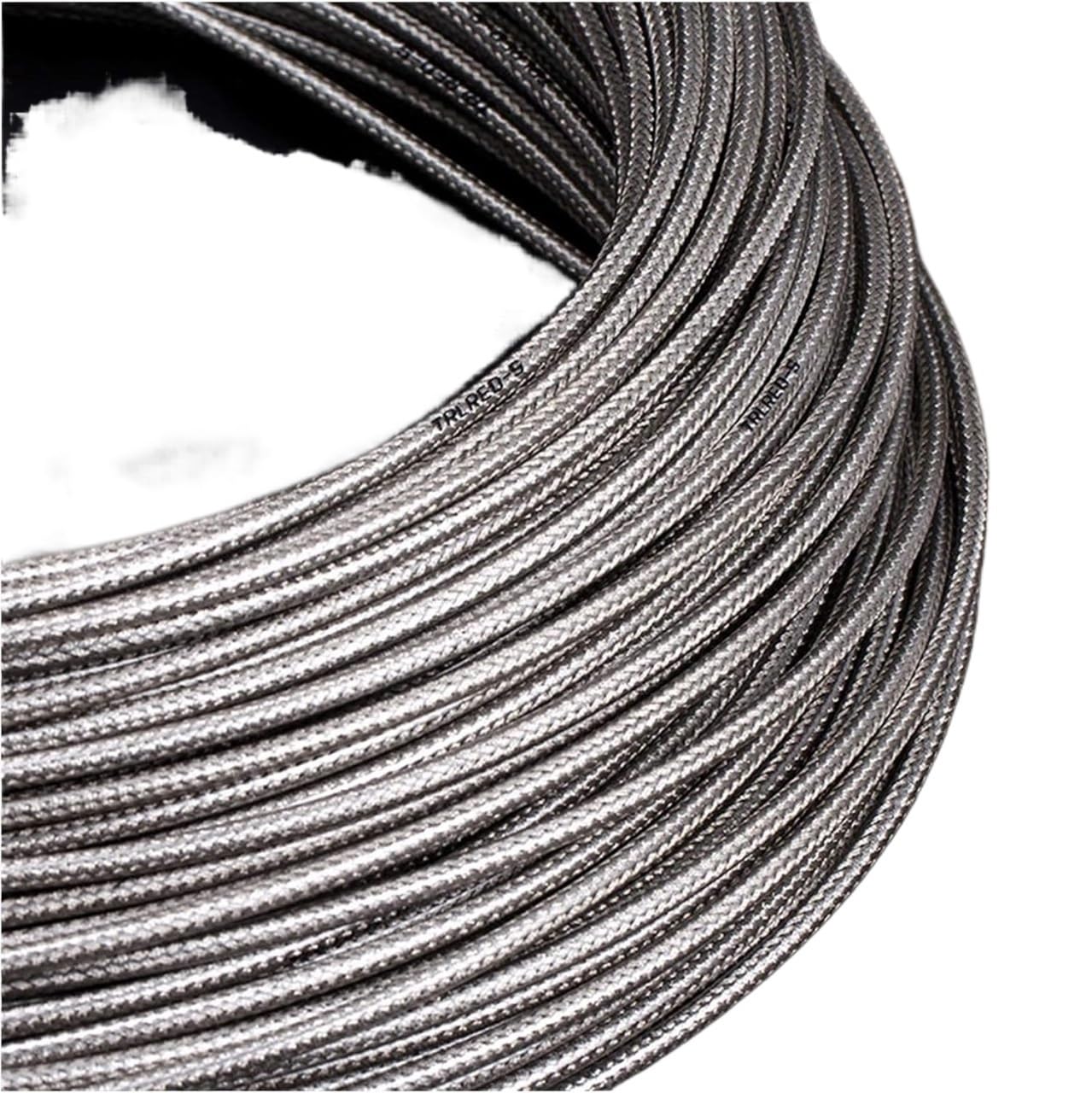 Cqahdsevf Brake Titanium Bicycle Brake Line, Bike Brake And Shift Cables 3.0M 5Mm Multicolor 2-Pack(Brake Titanium)