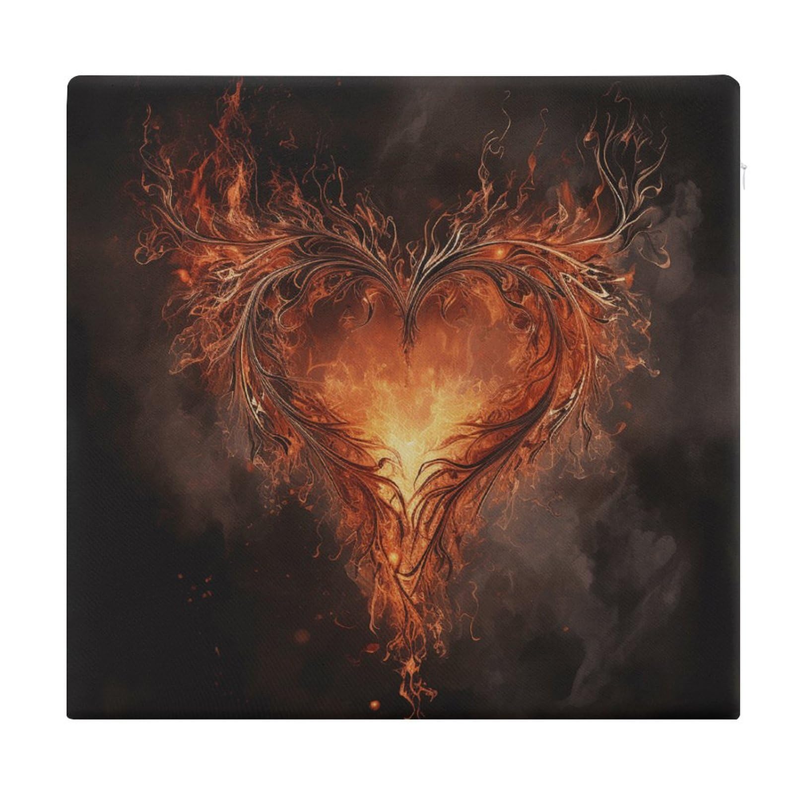 Cojín de meditación con texto en inglés "Show A Heart on Fire", almohada de suelo impresa para yoga al aire libre, tatami, chimenea, sala de estar