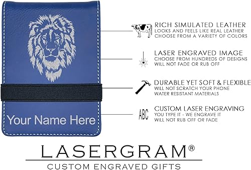 Vista 34 de LaserGram Mini bloc de notas, bandera de Texas, grabado personalizado incluido (negro con oro)