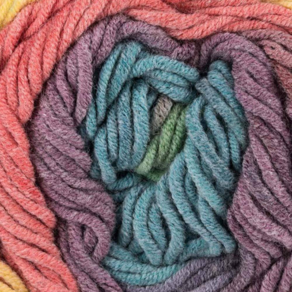 Caron Cotton Cakes Aran Knitting/Crochet Wool Yarn 100g - 49003 Calico Flowers