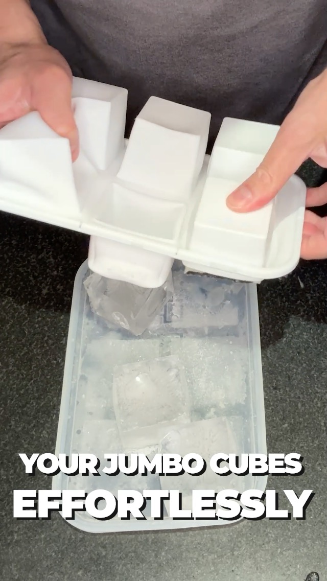 Bandeja de silicona para cubitos de hielo con tapa miniatura 7